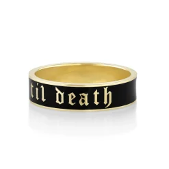 Marrow Fine Anniversary Gifts | Sammi's Favorites^Til Death Black Enamel Band - 6mm
