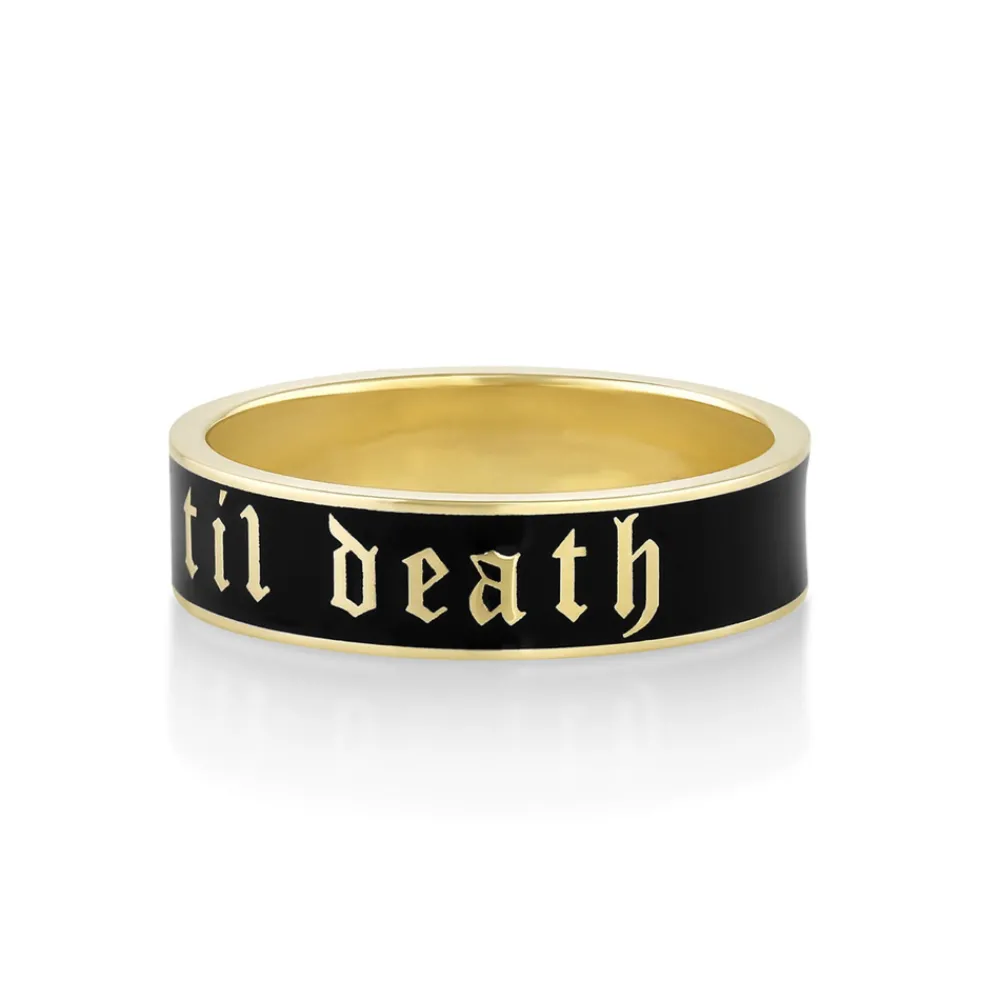 Marrow Fine Anniversary Gifts | Sammi's Favorites^Til Death Black Enamel Band - 6mm