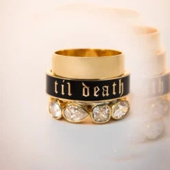 Marrow Fine Anniversary Gifts | Sammi's Favorites^Til Death Black Enamel Band - 6mm