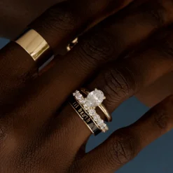 Marrow Fine Anniversary Gifts | Sammi's Favorites^Til Death Black Enamel Band - 4mm