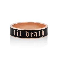 Marrow Fine Anniversary Gifts | Sammi's Favorites^Til Death Black Enamel Band - 6mm