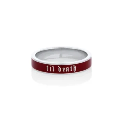 Marrow Fine Anniversary Gifts | Sammi's Favorites^Til Death Cherry Mocha Enamel Band - 4mm