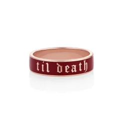 Marrow Fine Anniversary Gifts | Sammi's Favorites^Til Death Cherry Mocha Enamel Band - 6mm