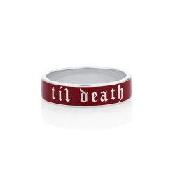 Marrow Fine Anniversary Gifts | Sammi's Favorites^Til Death Cherry Mocha Enamel Band - 6mm