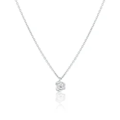 Marrow Fine For The Bride-to-be | Anniversary Gifts^White Diamond Abstract Bezel Necklace