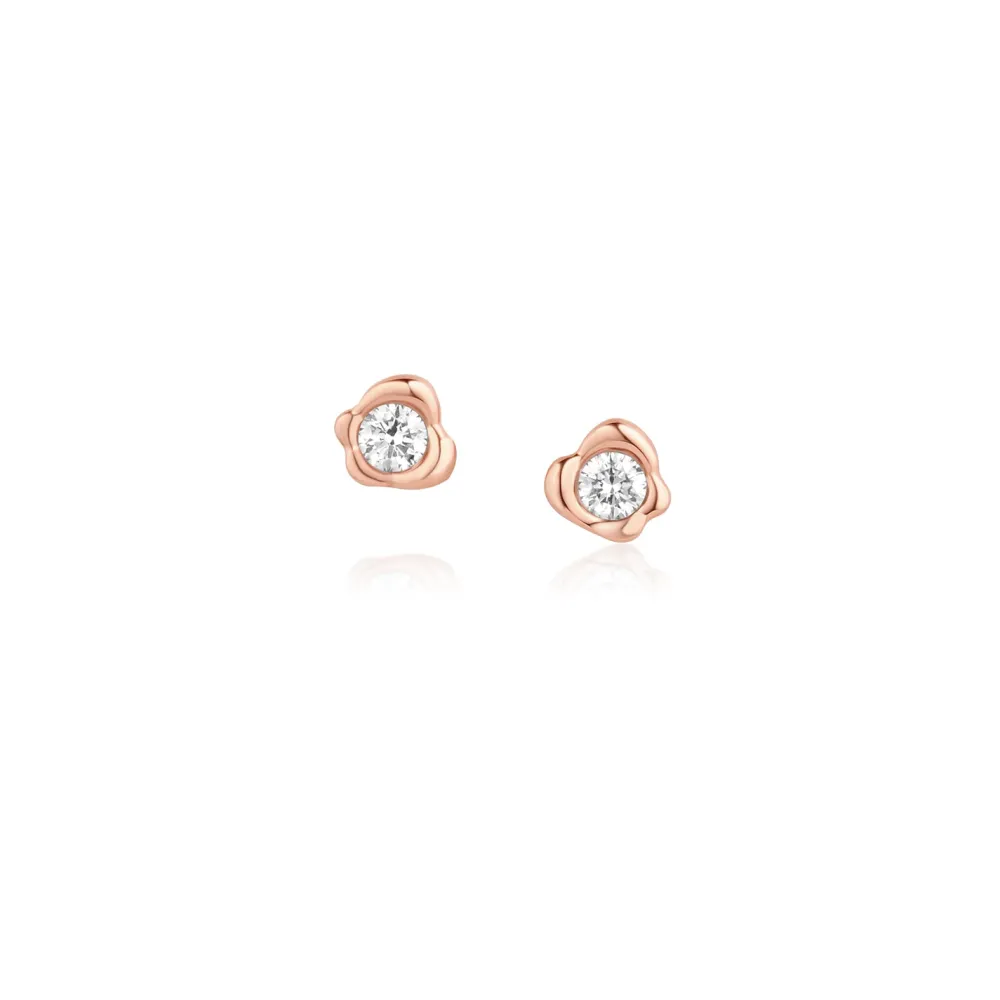 Marrow Fine For The Bride-to-be | Anniversary Gifts^White Diamond Abstract Bezel Studs