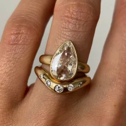 Marrow Fine Anniversary Gifts | Wedding Bands^White Diamond Bombé Band