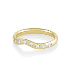 Marrow Fine Wedding Bands | Rings^White Diamond Cecily Wave Band