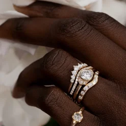 Marrow Fine Wedding Bands | Rings^White Diamond Cecily Wave Band