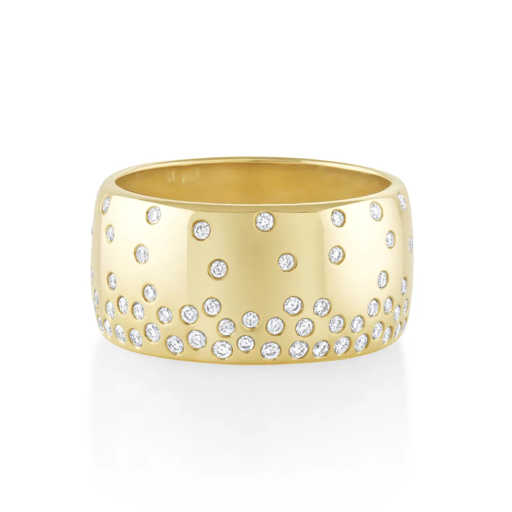 Marrow Fine Sammi's Favorites | Wedding Bands^White Diamond Cigar Band | Waterfall Diamond Band