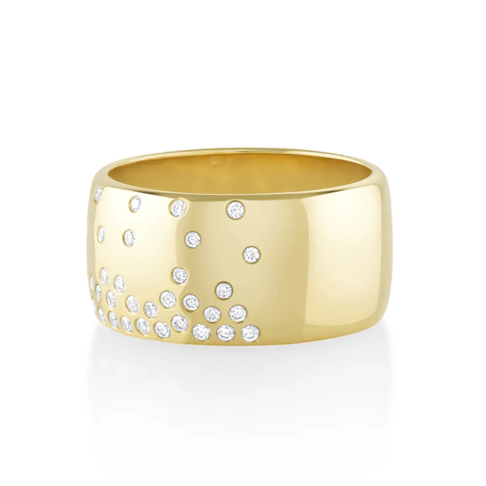 Marrow Fine Sammi's Favorites | Wedding Bands^White Diamond Cigar Band | Waterfall Diamond Band