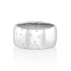 Marrow Fine Sammi's Favorites | Wedding Bands^White Diamond Cigar Band | Waterfall Diamond Band