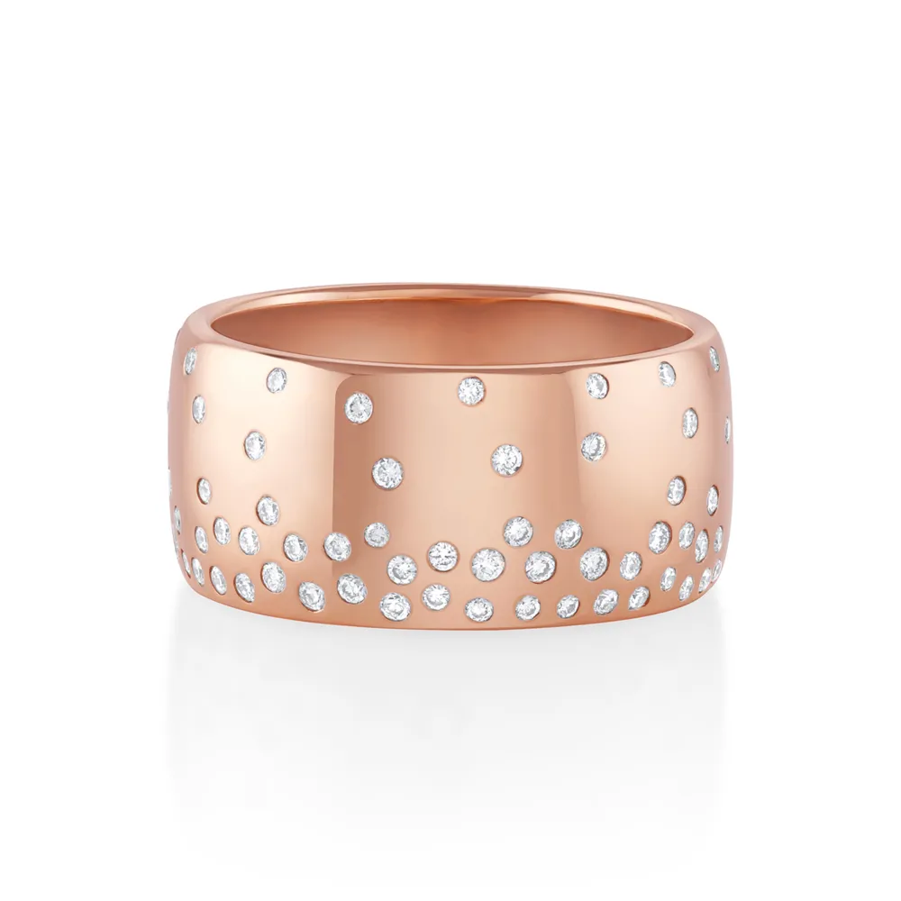 Marrow Fine Sammi's Favorites | Wedding Bands^White Diamond Cigar Band | Waterfall Diamond Band