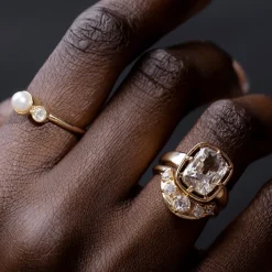 Marrow Fine Sammi's Favorites | Wedding Bands^White Diamond Crescendo Stacking Band