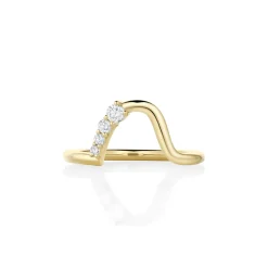 Marrow Fine For The New Mom | Anniversary Gifts^White Diamond Mini Lucy Wave Band