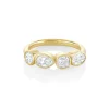 Marrow Fine For The New Mom | Anniversary Gifts^White Diamond Mixed Shape Bezel Band
