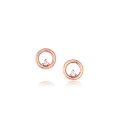 Marrow Fine Under | Under^White Diamond Orbit Hoop Studs