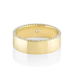 Marrow Fine Men's Bands | Wedding Bands^White Diamond Parker Band - 6mm