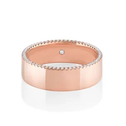 Marrow Fine Men's Bands | Wedding Bands^White Diamond Parker Band - 6mm