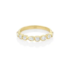 Marrow Fine For The New Mom | Anniversary Gifts^White Diamond Simple Shapes Band
