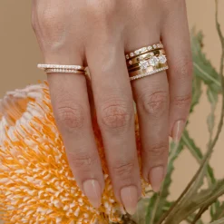 Marrow Fine Wedding Bands | Rings^White Diamond Thin Edge Ring
