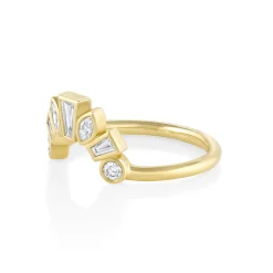 Marrow Fine Wedding Bands | Rings^White Diamond Victoria Bezel Ballerina Band