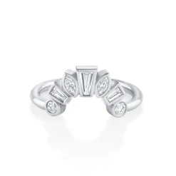 Marrow Fine Wedding Bands | Rings^White Diamond Victoria Bezel Ballerina Band