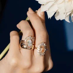 Marrow Fine Wedding Bands | Rings^White Diamond Victoria Bezel Ballerina Band