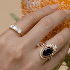 Marrow Fine Wedding Bands | Rings^White Diamond Victoria Bezel Ballerina Band