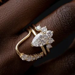 Marrow Fine Anniversary Gifts | Wedding Bands^White Diamond Wedding Band: Lucy Wave Band