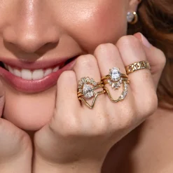 Marrow Fine Anniversary Gifts | Wedding Bands^White Diamond Wedding Band: Lucy Wave Band