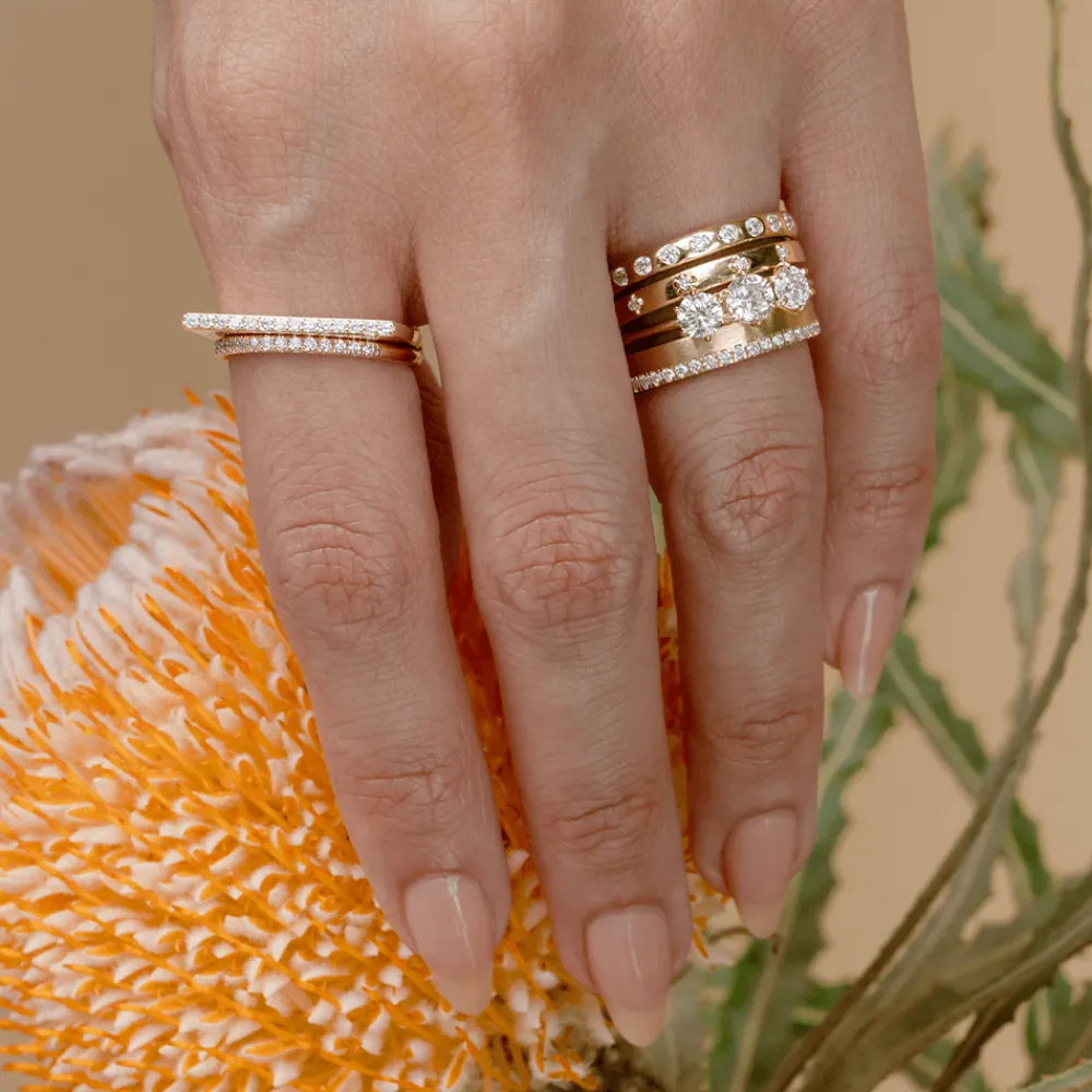 Marrow Fine Anniversary Gifts | Wedding Bands^White Diamond Whisper Half Eternity Band